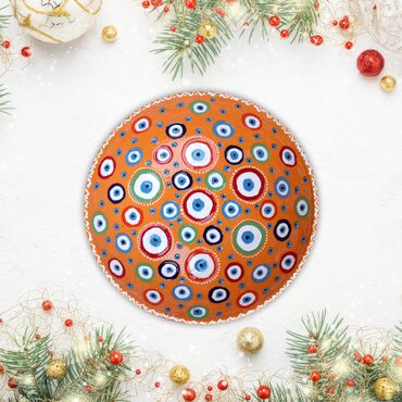 Wholesale 20 Cm Evil Eye Embossed Bowl - 12