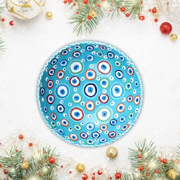 Wholesale 20 Cm Evil Eye Embossed Bowl - 15