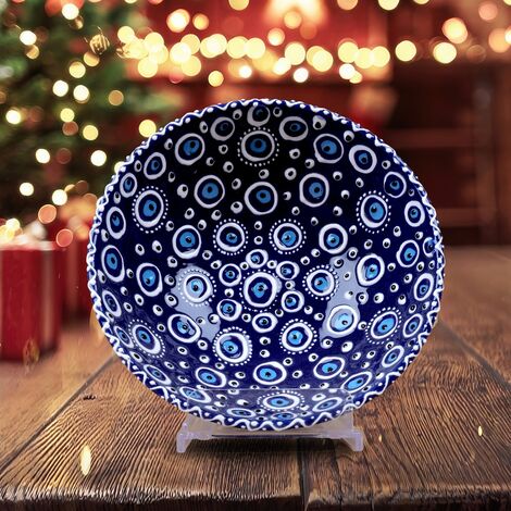 Wholesale 20 Cm Evil Eye Embossed Bowl - 8