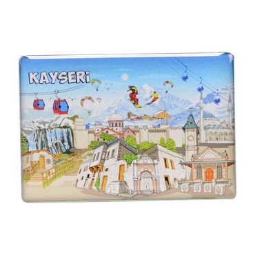 Toptan Kayseri Temalı Myros Dikdörtgen Magnet 80x55 cm - 16