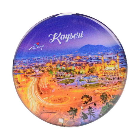 Toptan Kayseri Temalı Myros Yuvarlak Magnet 67 mm - 6