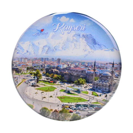 Toptan Kayseri Temalı Myros Yuvarlak Magnet 67 mm - 10