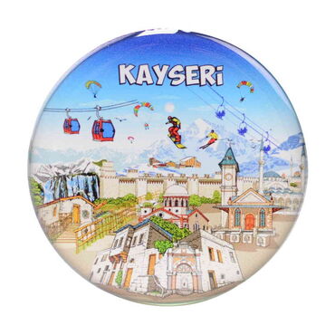 Toptan Kayseri Temalı Myros Yuvarlak Magnet 67 mm - 13