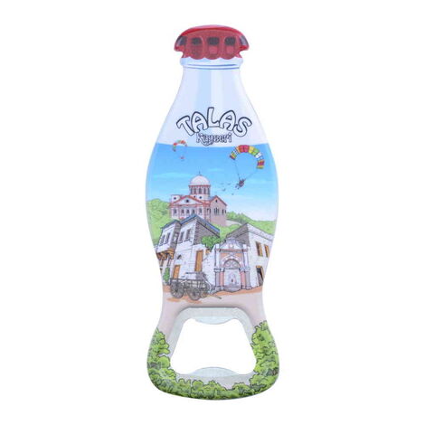 Kayseri Themed Customised Uv Printed Coca Cola Bottle Shape Plastic Base Bottle Opener 42x120 mm - 4