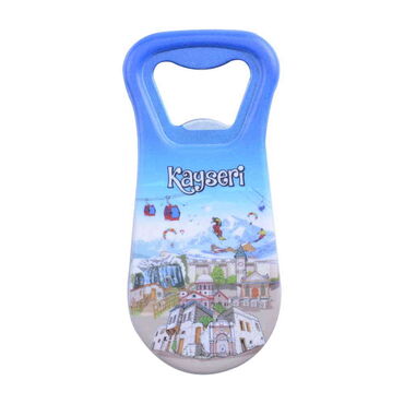 Kayseri Themed Customised Uv Printed Plastic Base Plastic Base Bottle Opener 95x43 mm - 9