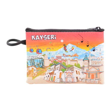 Kayseri Themed Turkish Woven Wallet 113x80x8 mm - 5