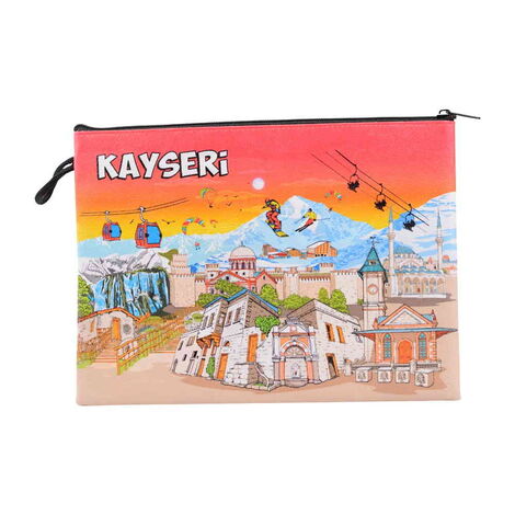 Kayseri Themed Turkish Woven Wallet 215x155x8 mm - 8