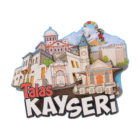 Kayseri Themed Wooden Customised 2D Souvenir Fridge Magnet - 6