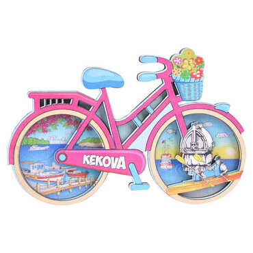 Kekova Themed Wooden Customised 2D Souvenir Fridge Magnet - 4