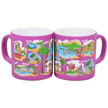 Kemer Region Themed Customised Serigraphy Printed Ceramic Mug 82x90 mm - 7