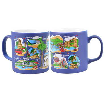 Kemer Region Themed Customised Serigraphy Printed Ceramic Mug 82x90 mm - 9