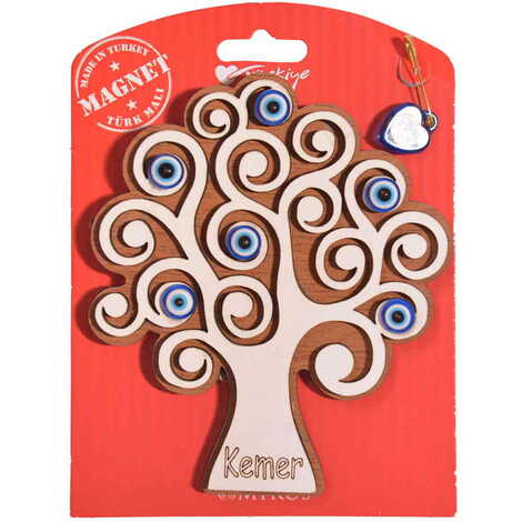 Toptan Kemer Temalı Myros Kartonetli̇ Ahşap Magnet - 16