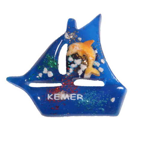 Toptan Kemer Temalı Şeffaf Polyester Magnet - 26