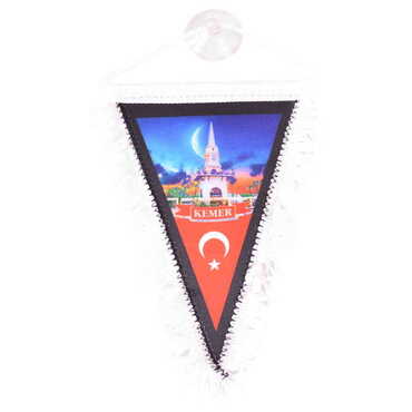 Toptan Kemer Temalı Üçgen Flama 10X15 cm - 3