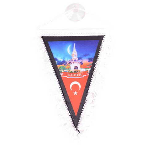 Toptan Kemer Temalı Üçgen Flama 10X15 cm - 3