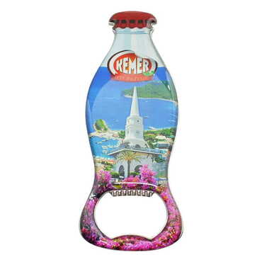 Kemer Themed Coke Bottle Shaped Metal Magnetic Bottle Opener 120x41 mm - 6