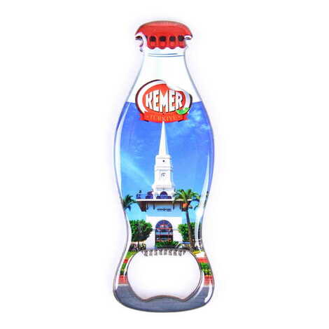 Kemer Themed Coke Bottle Shaped Metal Magnetic Bottle Opener 120x41 mm - 7