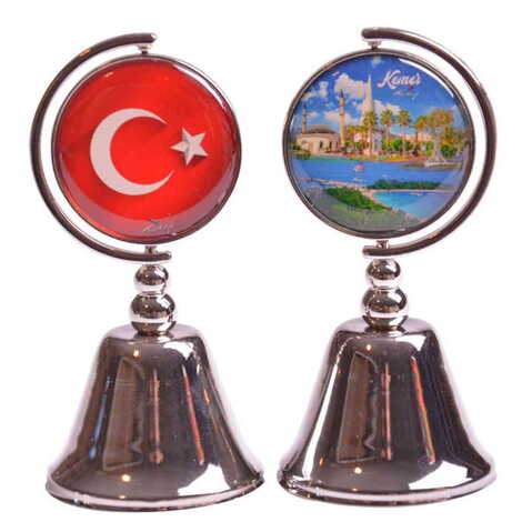 Kemer Themed Collectible Souvenir Metal Bell 44x90 mm - 3