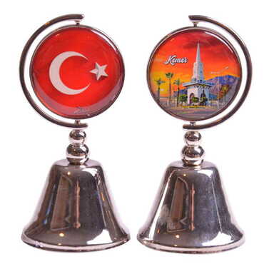 Kemer Themed Collectible Souvenir Metal Bell 44x90 mm - 4