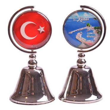 Kemer Themed Collectible Souvenir Metal Bell 44x90 mm - 5