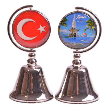 Kemer Themed Collectible Souvenir Metal Bell 44x90 mm - 9