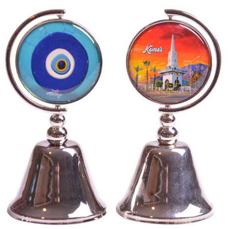 Kemer Themed Collectible Souvenir Metal Bell 44x90 mm - 15