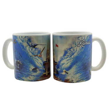 Kemer Themed Customised Porcelain Souvenir Travel Mug 80x95 mm - 3