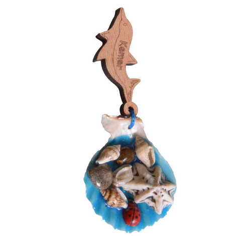 Kemer Themed Customised Sea Shell Souvenir Fridge Magnet - 11