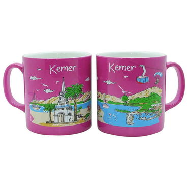 Kemer Themed Customised Serigraphy Printed Ceramic Mug 82x90 mm - 11