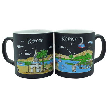 Kemer Themed Customised Serigraphy Printed Ceramic Mug 82x90 mm - 12