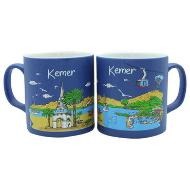 Kemer Themed Customised Serigraphy Printed Ceramic Mug 82x90 mm - 13