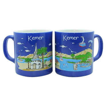 Kemer Themed Customised Serigraphy Printed Ceramic Mug 82x90 mm - 15