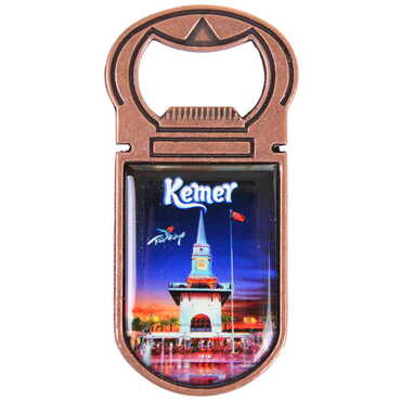 Kemer Themed Customizable Metal Magnetic Bottle Opener 40x95 mm - 4