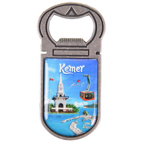 Kemer Themed Customizable Metal Magnetic Bottle Opener 40x95 mm - 6