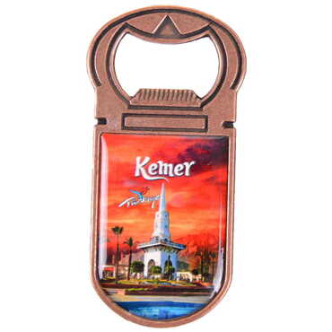 Kemer Themed Customizable Metal Magnetic Bottle Opener 40x95 mm - 10