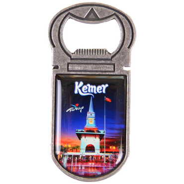 Kemer Themed Customizable Metal Magnetic Bottle Opener 40x95 mm - 12