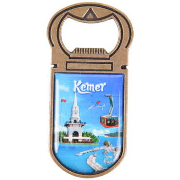 Kemer Themed Customizable Metal Magnetic Bottle Opener 40x95 mm - 15