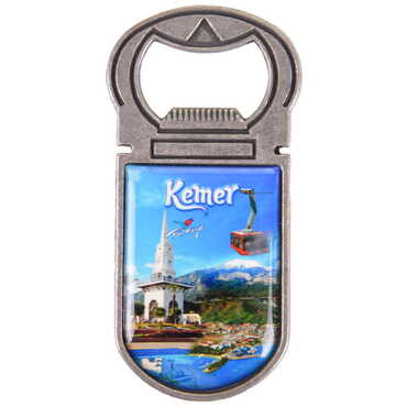 Kemer Themed Customizable Metal Magnetic Bottle Opener 40x95 mm - 16