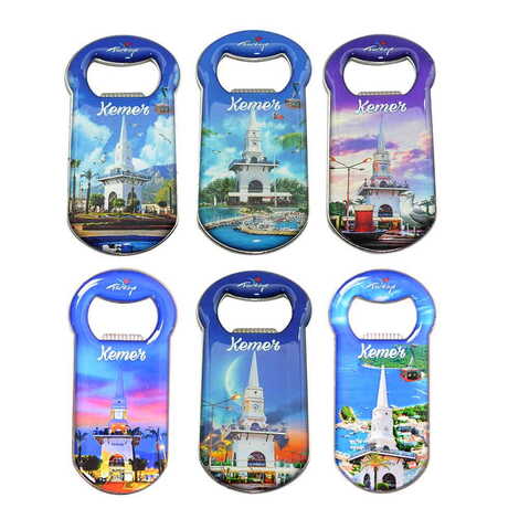 Kemer Themed Customizable Metal Magnetic Bottle Opener 90x45 mm - 3