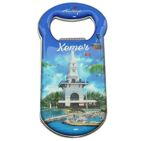 Kemer Themed Customizable Metal Magnetic Bottle Opener 90x45 mm - 6