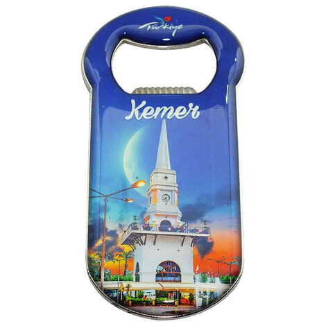 Kemer Themed Customizable Metal Magnetic Bottle Opener 90x45 mm - 7