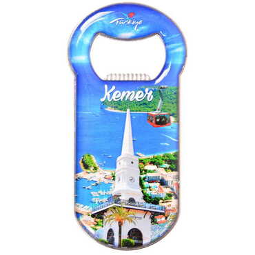 Kemer Themed Customizable Metal Magnetic Bottle Opener 90x45 mm - 8