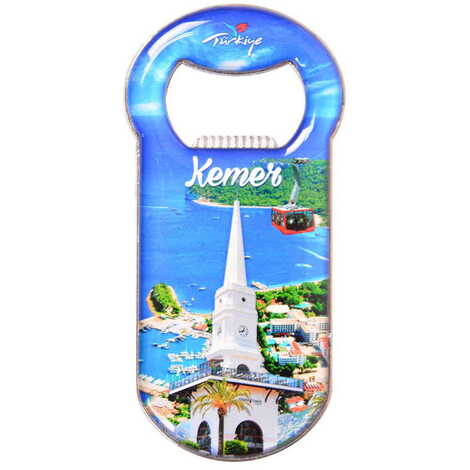 Kemer Themed Customizable Metal Magnetic Bottle Opener 90x45 mm - 8