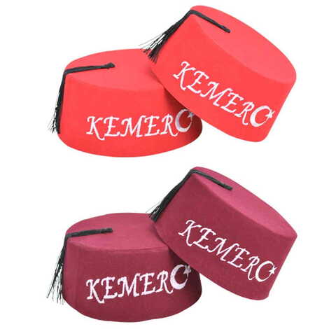 Kemer Themed Embroidered Fez - 2