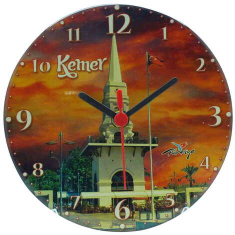 Kemer Themed Epoxy Wall Clock Home Decoration 17 Cm - 8