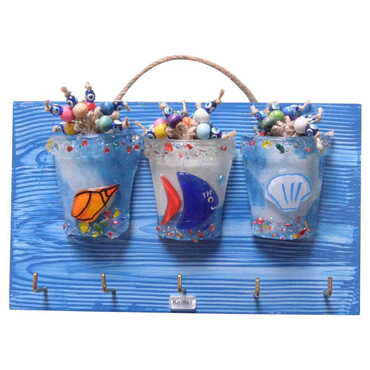 Kemer Themed Glass Pot Shaped Keychain Hanger - 4