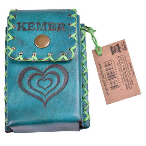 Kemer Themed Leather Cigarette Case - 4