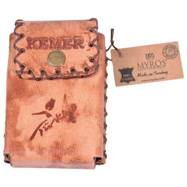 Kemer Themed Leather Cigarette Case - 11