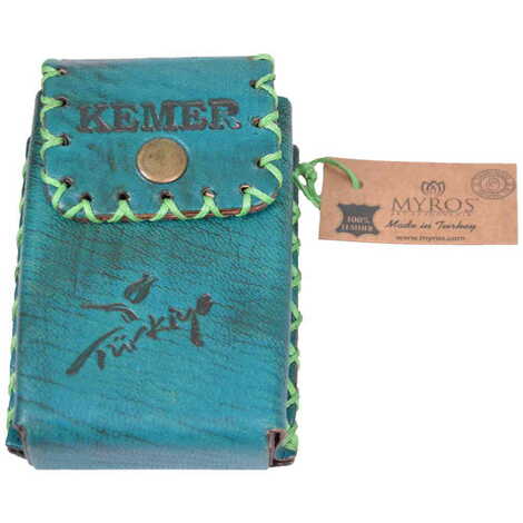 Kemer Themed Leather Cigarette Case - 13