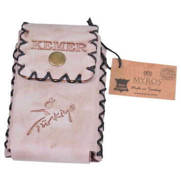 Kemer Themed Leather Cigarette Case - 14